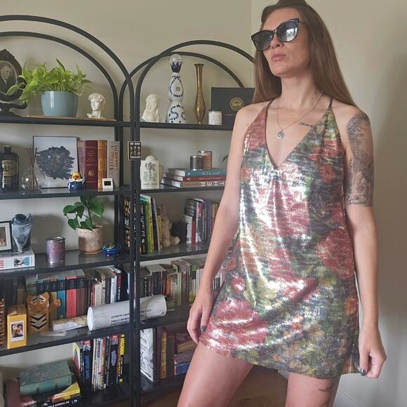 Free People Sequin Mini Dress - Picture 1 of 8